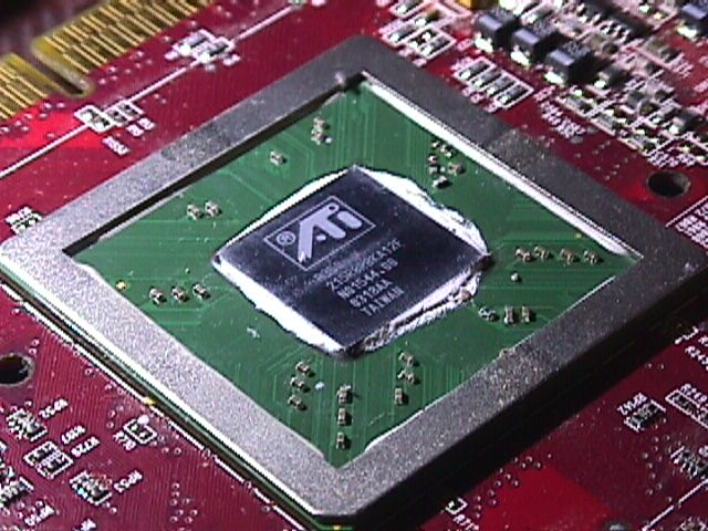 photo of the Radeon 9800 Pro die