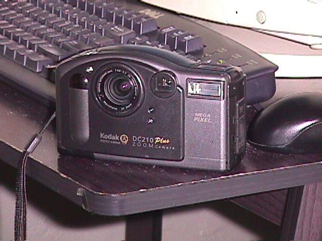 photo of the kodak dc210 plus mega pixel digital camera